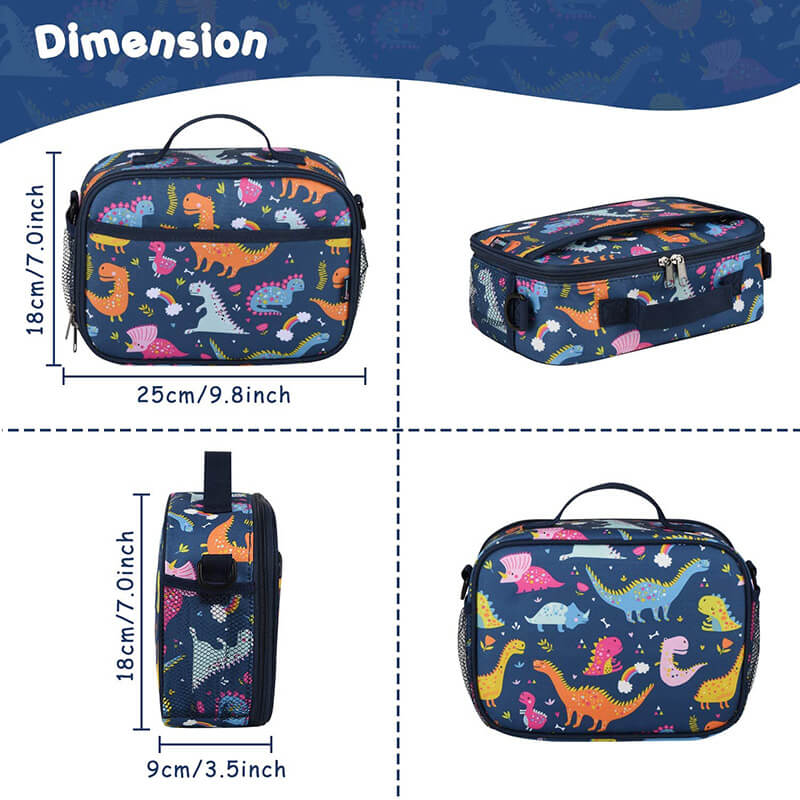 Lunch Bag for Kids Dinosaur Insulated Lunch Box 