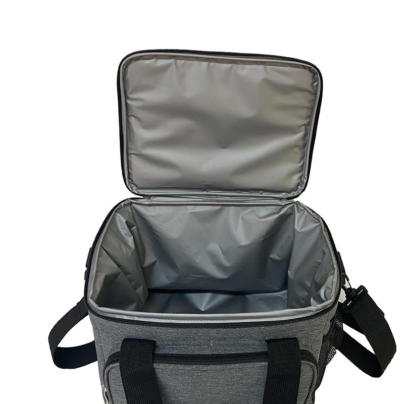 Одиночная коробка кулер сумка многоразовая обеденная сумка с регулируемым ремешком для пикника для работы